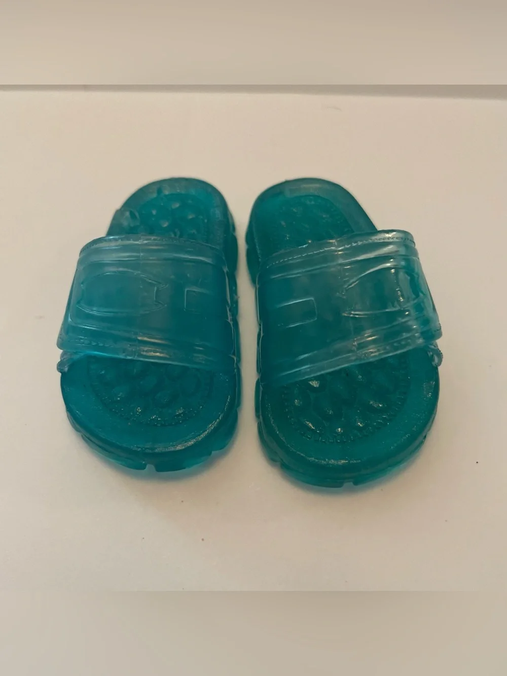 Our generation Teal Jelly Slide Sandals Water shoes Slip-On 18 inch doll shoes